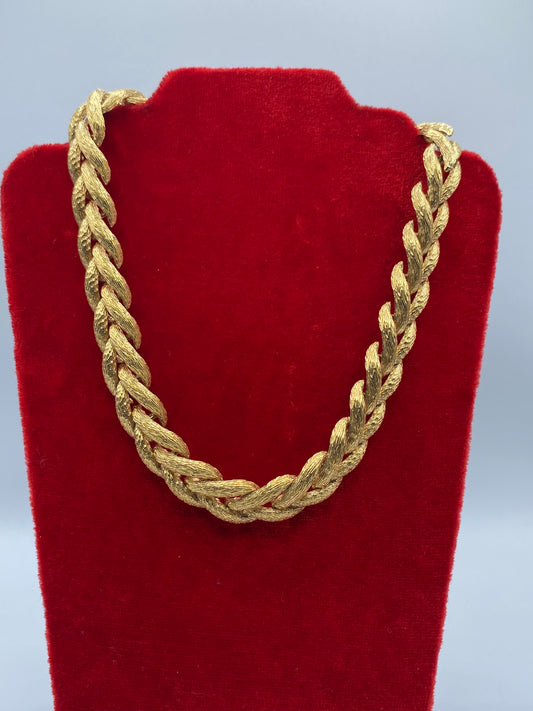 Gold Tone Choker Necklace