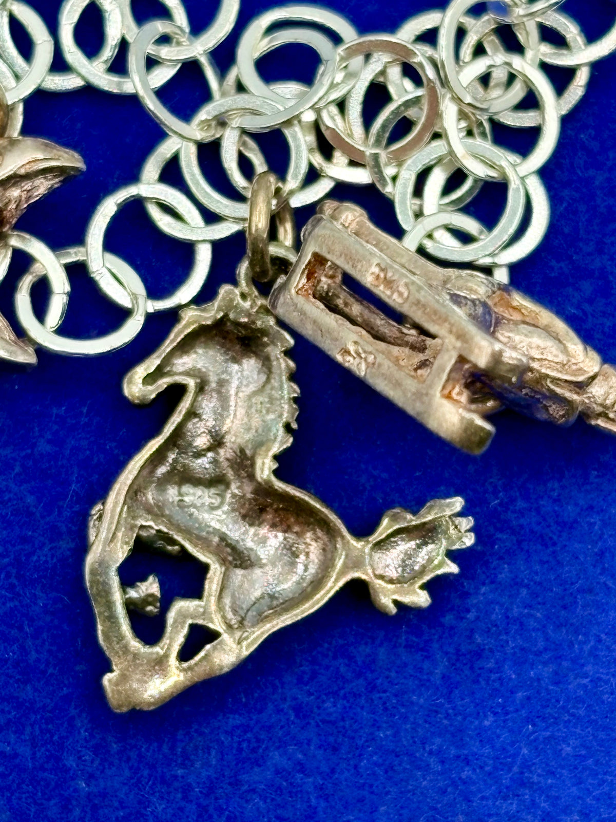 Vintage Sterling Silver Charm Bracelet