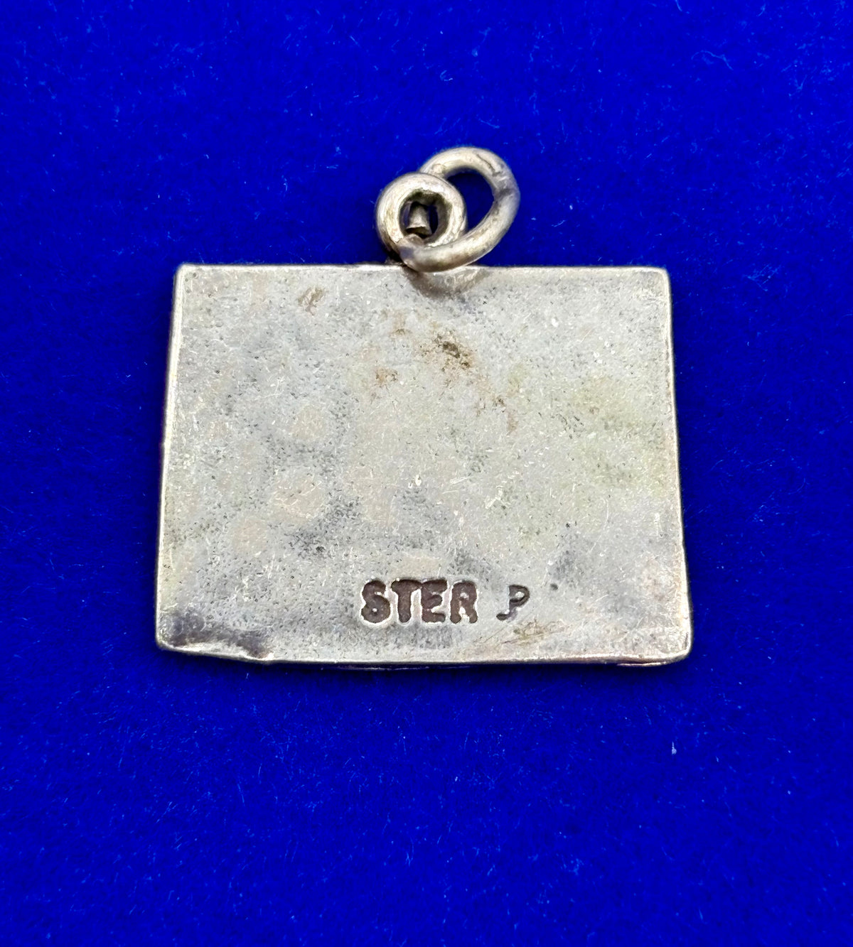 Vintage Sterling Silver Wyoming State Charm