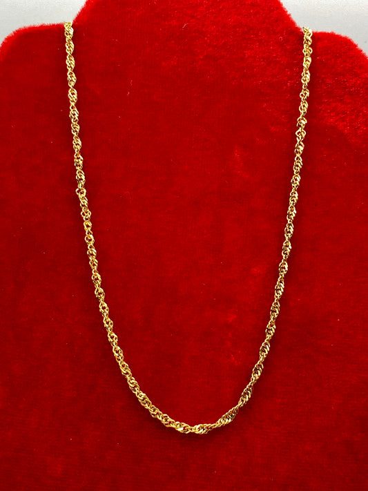 Vintage Milor Vermeil Sterling Silver Chain