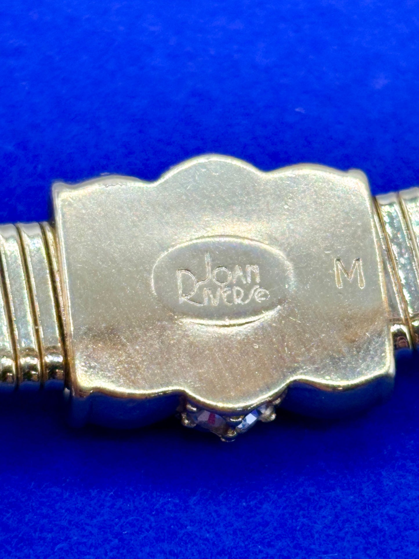Gold Tone Joan Rivers Rhinestone Bracelet
