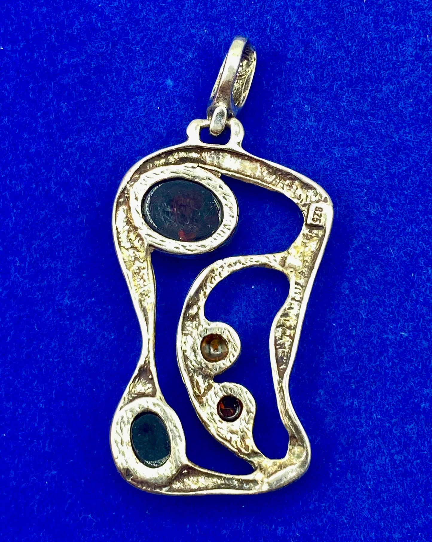 Sterling Silver Baltic Amber Pendant