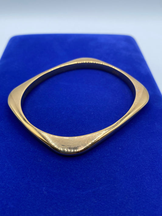 Bronze Milor Italy Square Bangle Bracelet