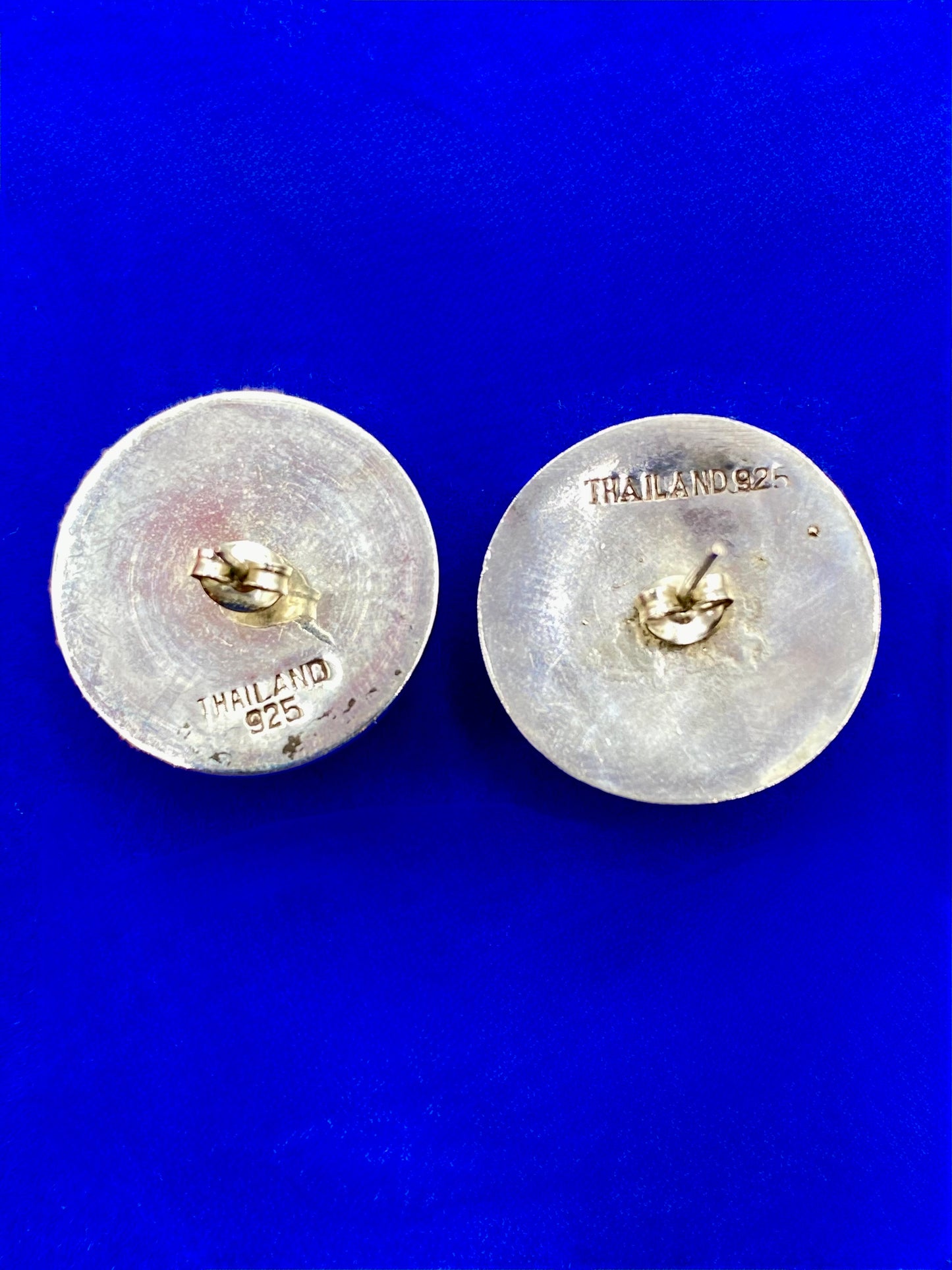 Sterling Silver Etched Hollow Earrings