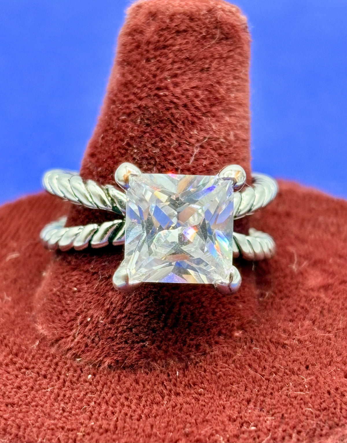 Premier Designs “Lena” CZ Silver Tone Ring