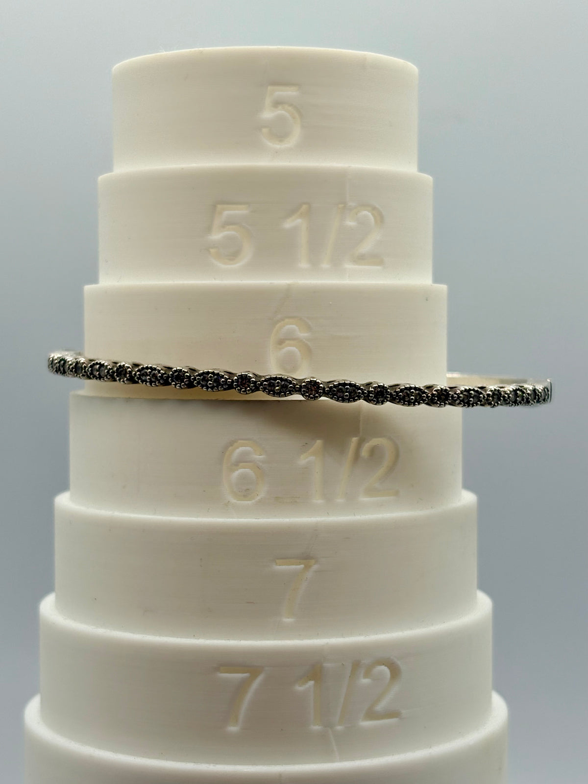 Pandora Sterling Silver & CZ Hinged Bangle Bracelet