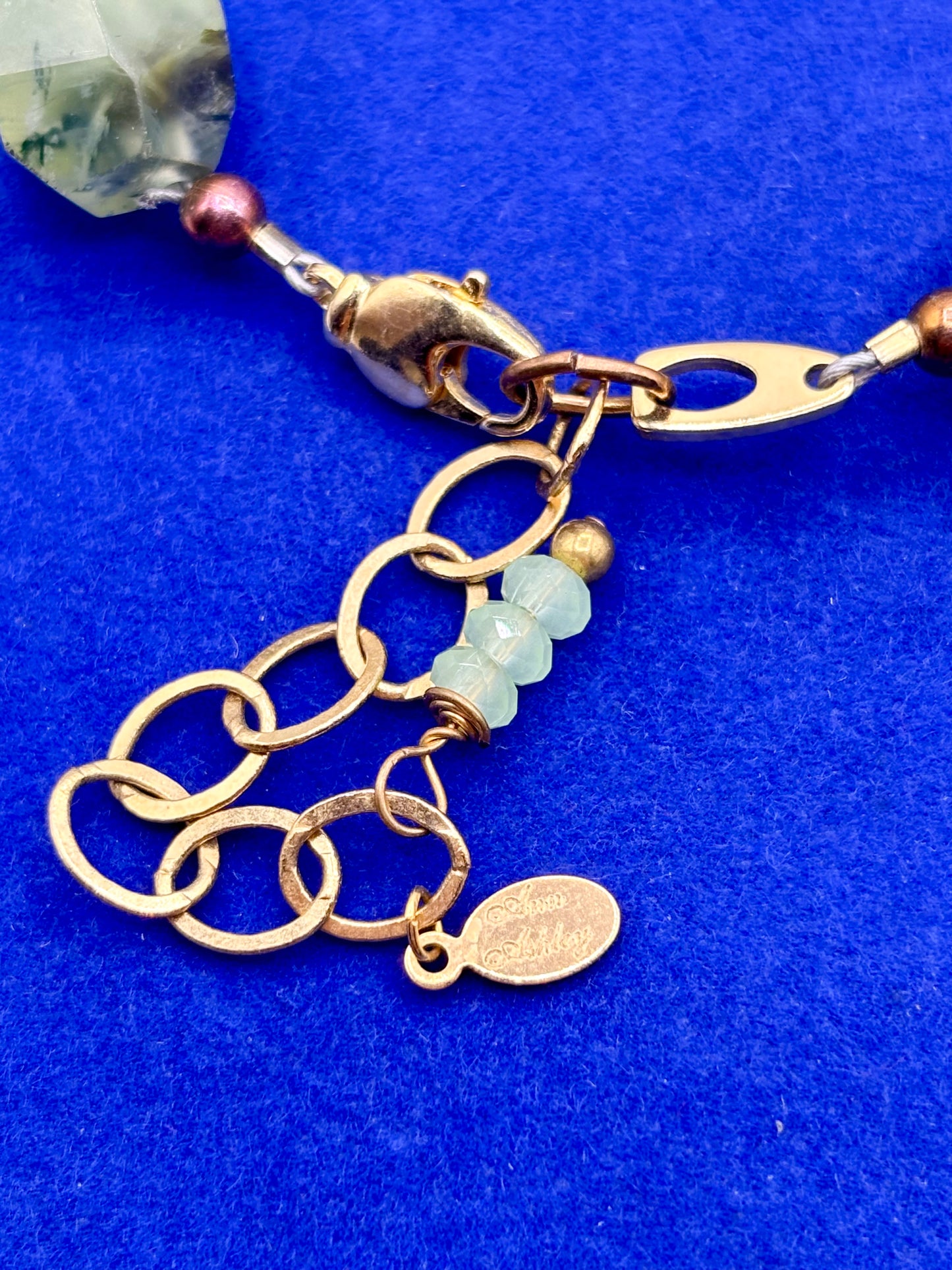 Ann Ashley Prehnite Stone Necklace
