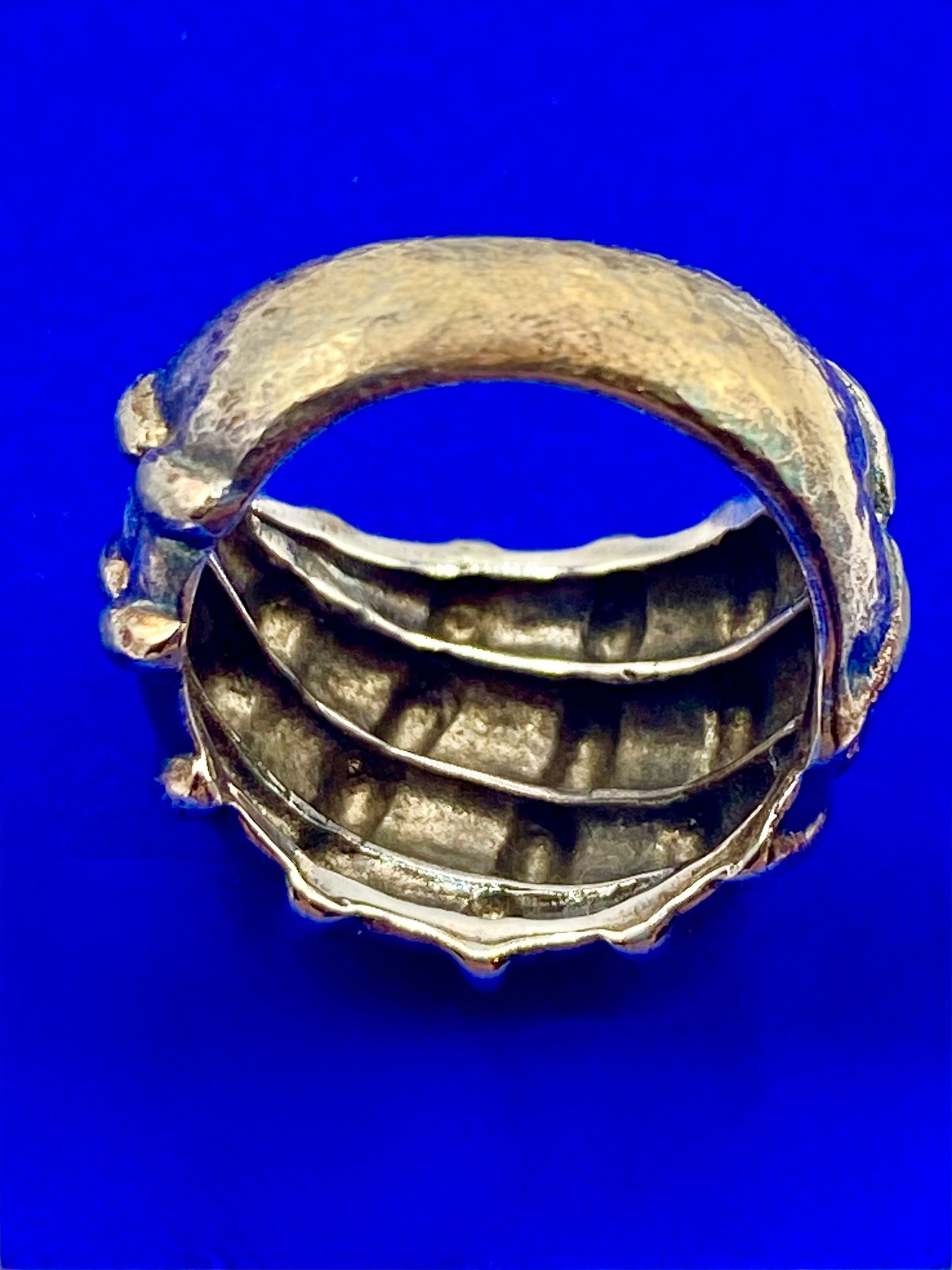 Sterling Silver Modernist GPT Two Toned Ring