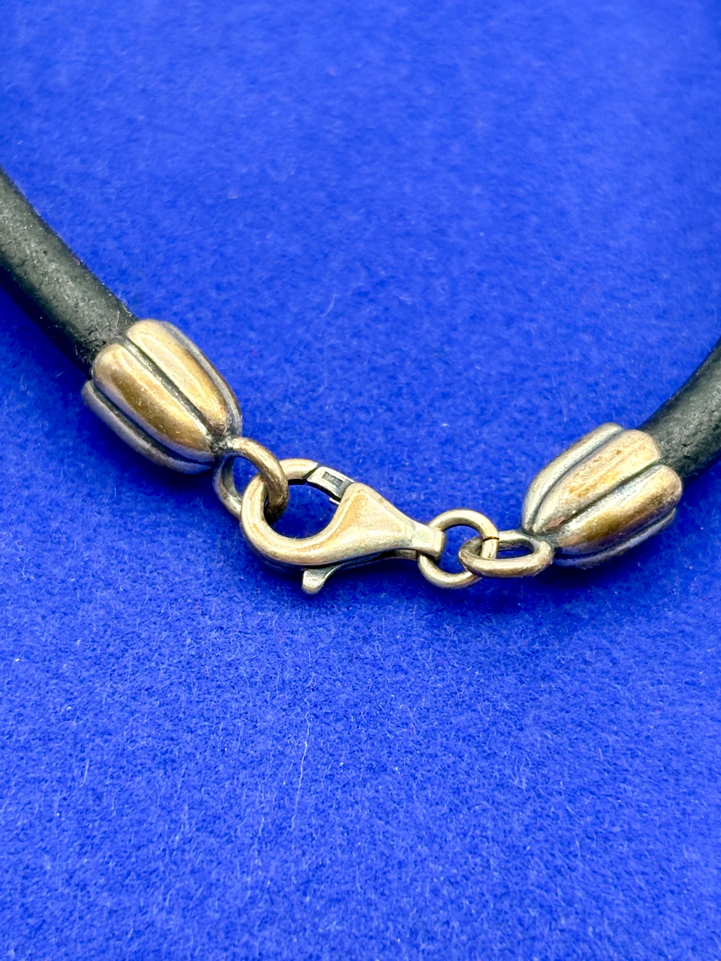Retired Pandora Single Large Glass Bead Leather Cord Bracelet