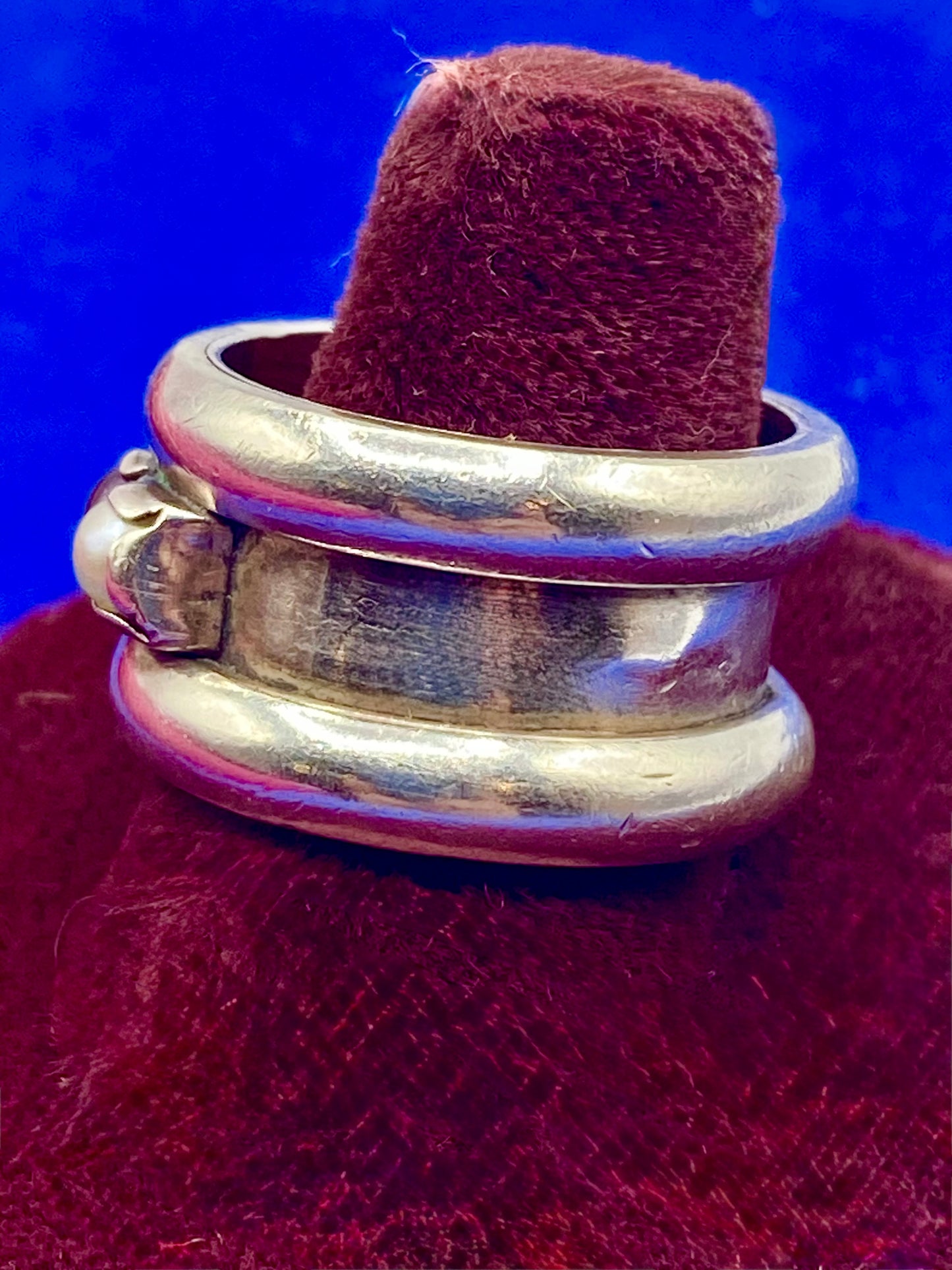 Sterling Silver Freshwater Pearl Band Ring