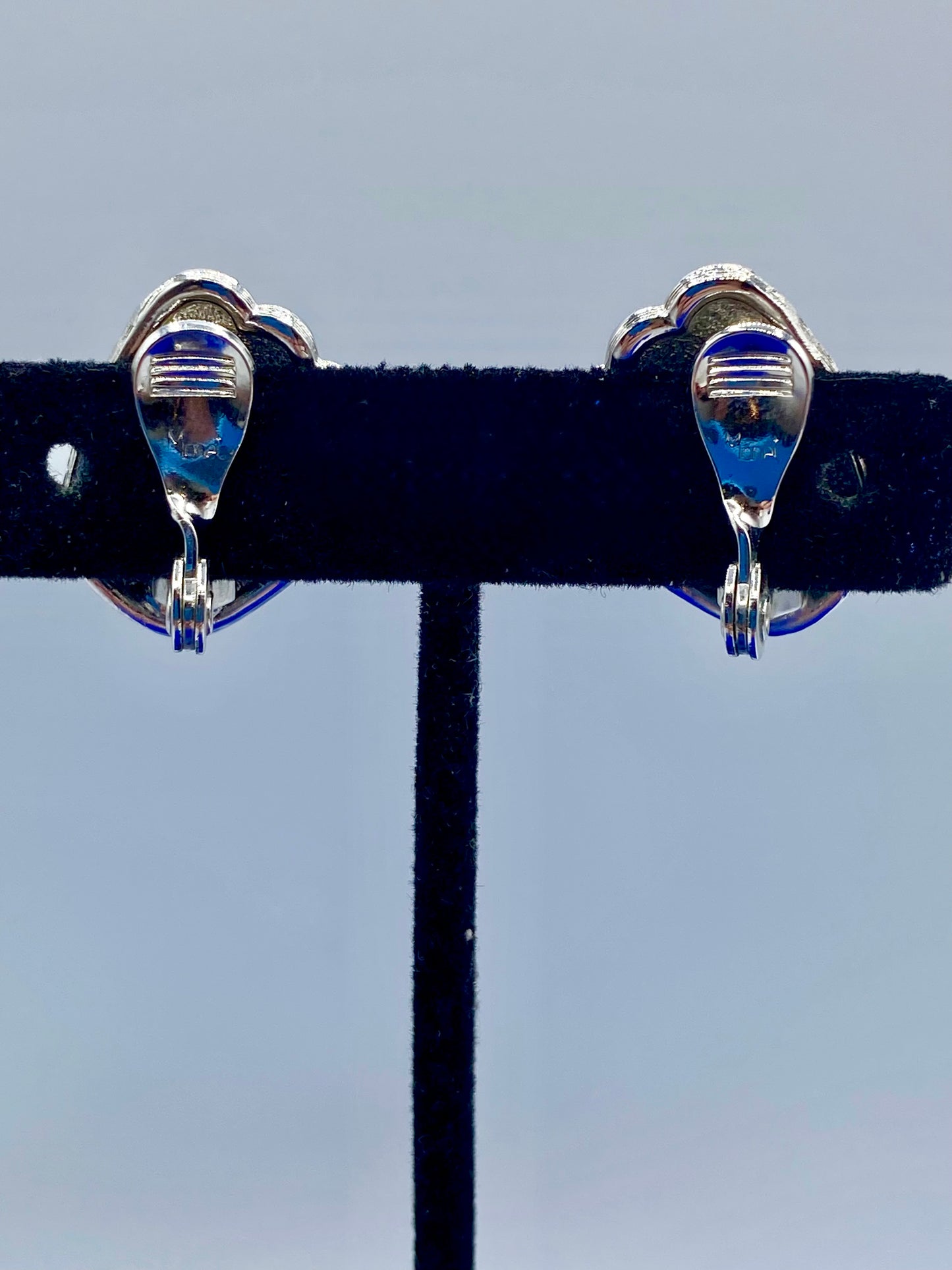 Vintage Monet Silver Tone Clip Ons