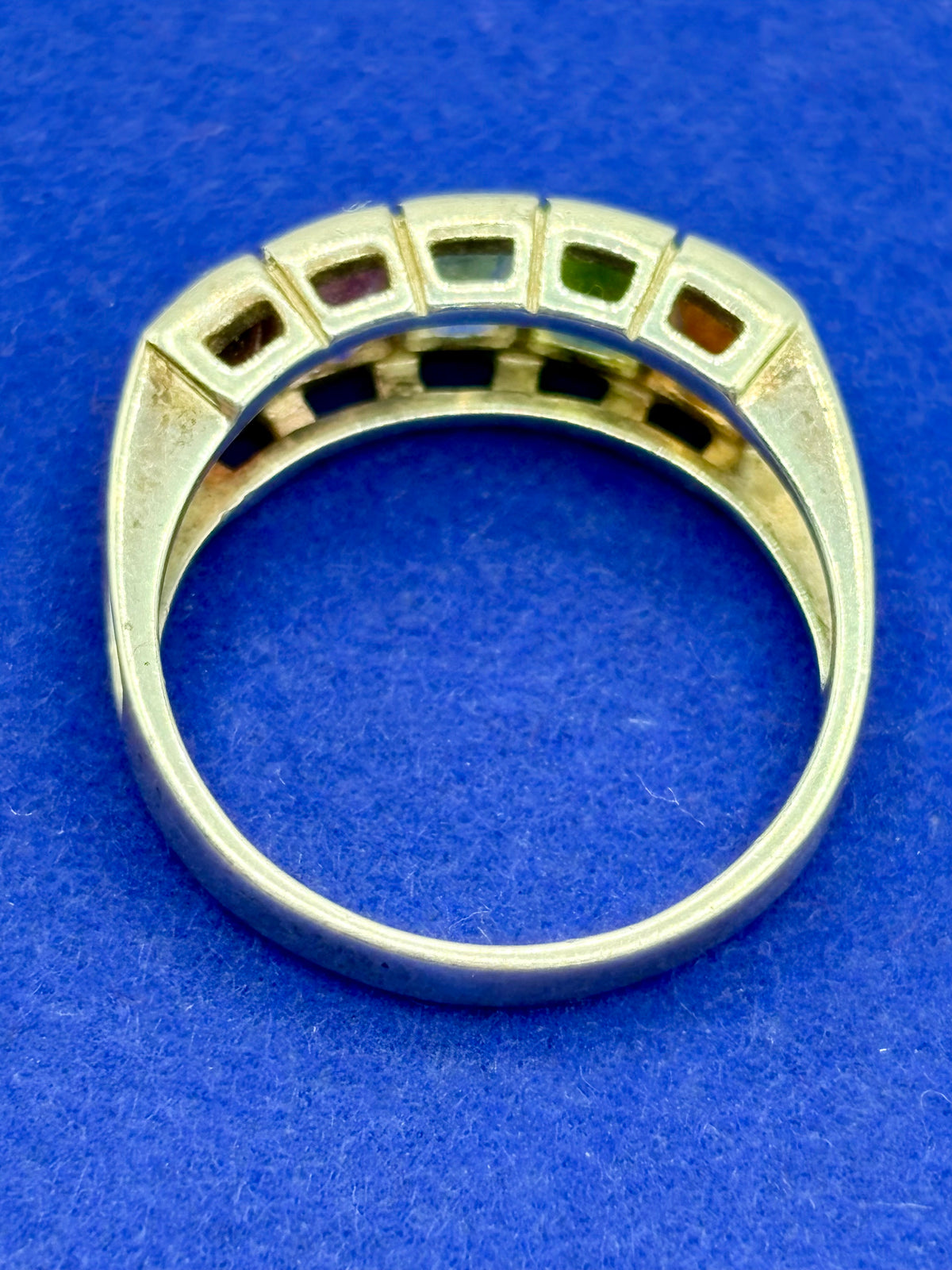 Sterling Silver Multi Gemstone Ring