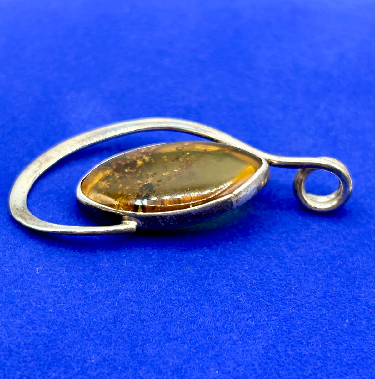 Sterling Silver Baltic Amber Pendant