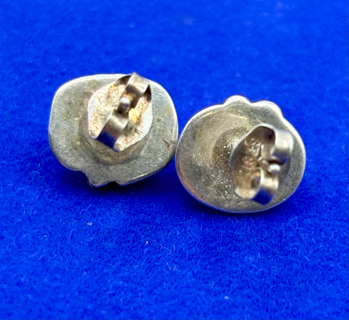 Dainty Sterling Silver Native Coral Stud Earrings