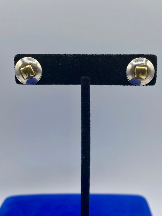 Sterling Silver Vermeil Stud Earrings