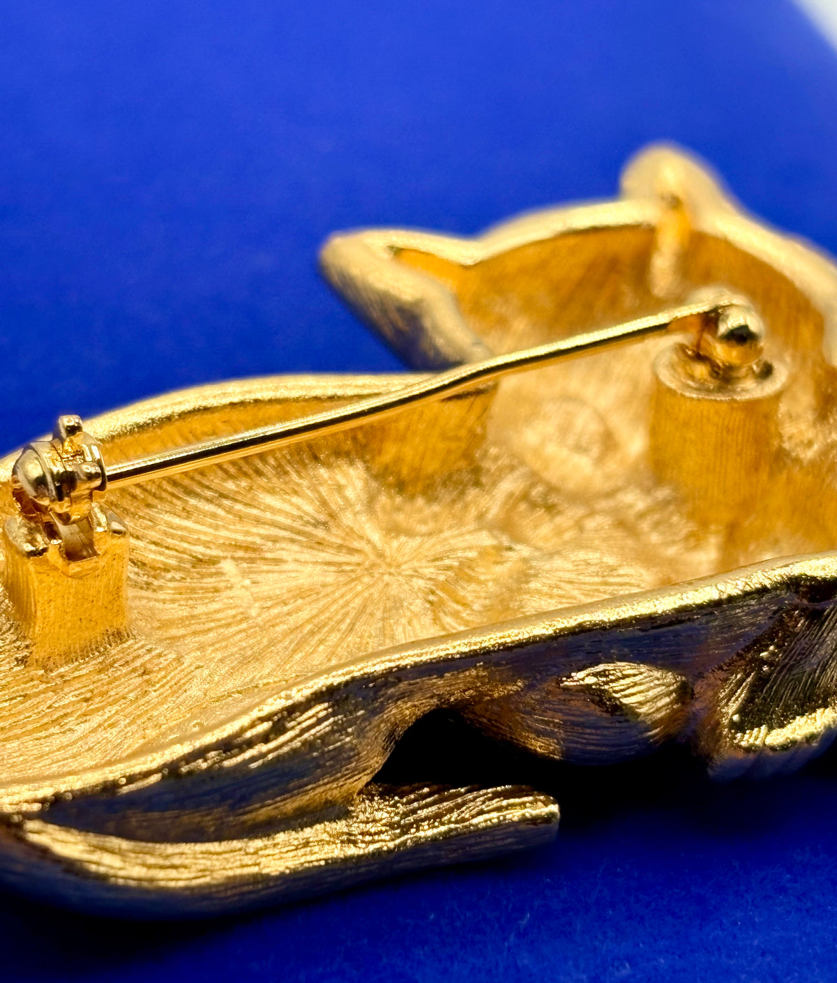 Vintage Napier Gold Tone & Enameled Cat Brooch