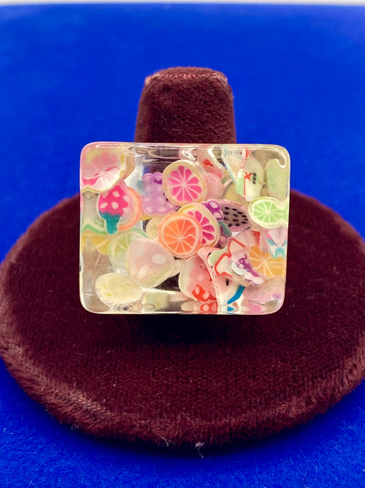Resin Fruit Salad Ring