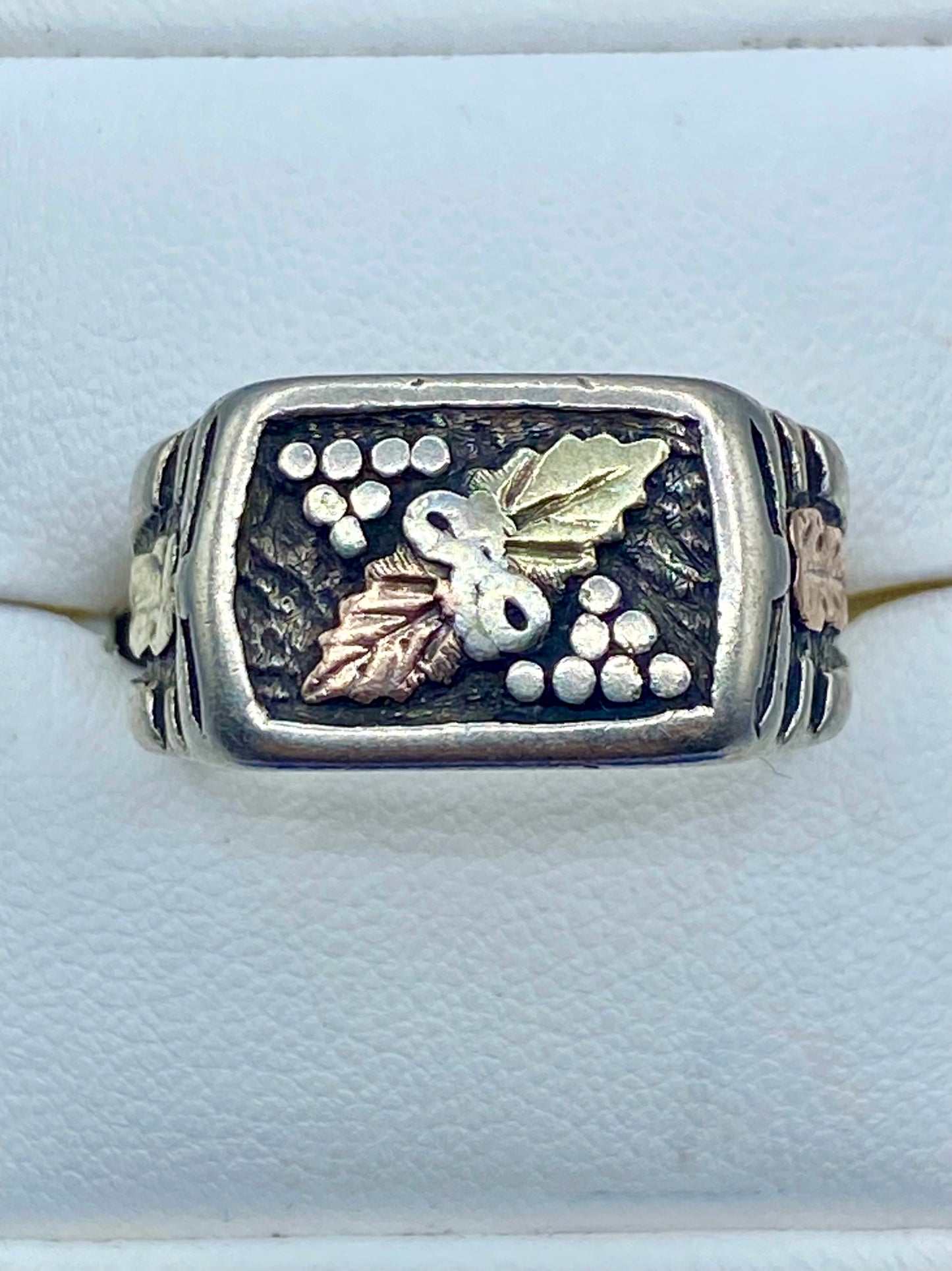 Sterling Silver & Black Hills Gold Ring