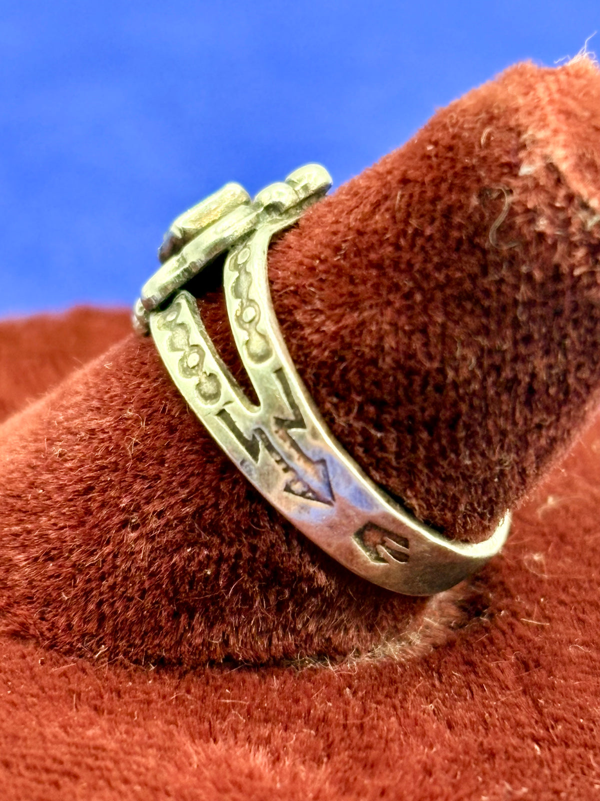 Sterling Silver Native Dainty Turquoise Ring
