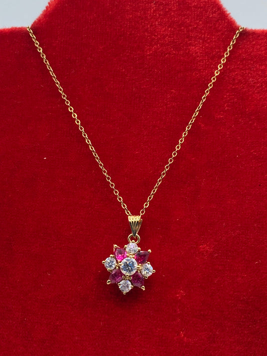 Lab Created Ruby Necklace