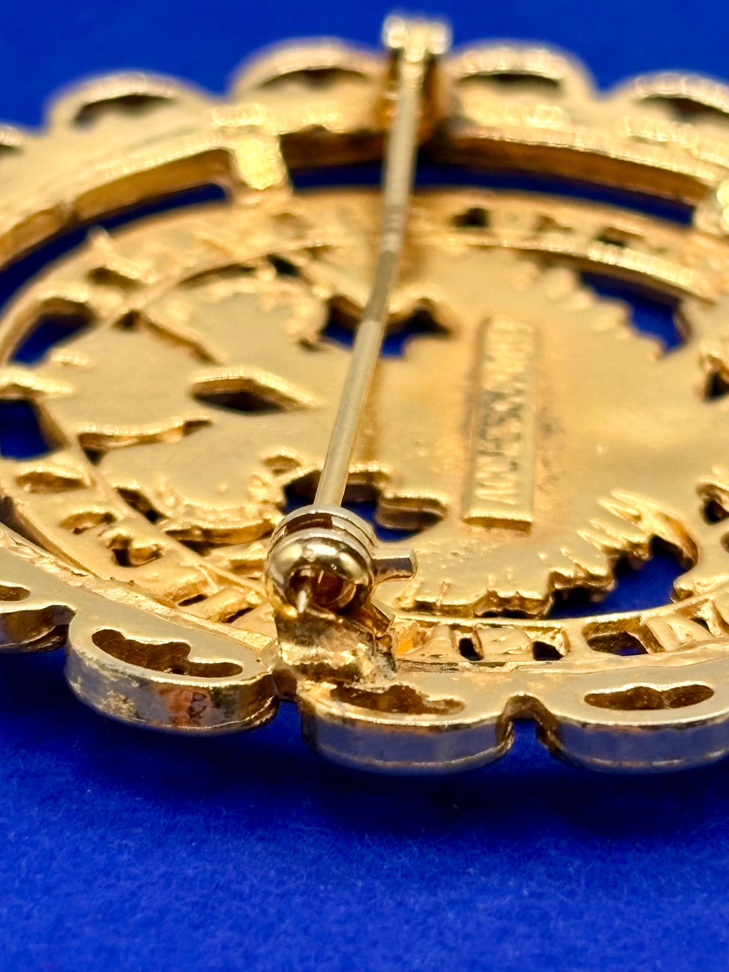 Vintage Gold Tone Maria Theresa Austrian Thaler Accessocraft Brooch
