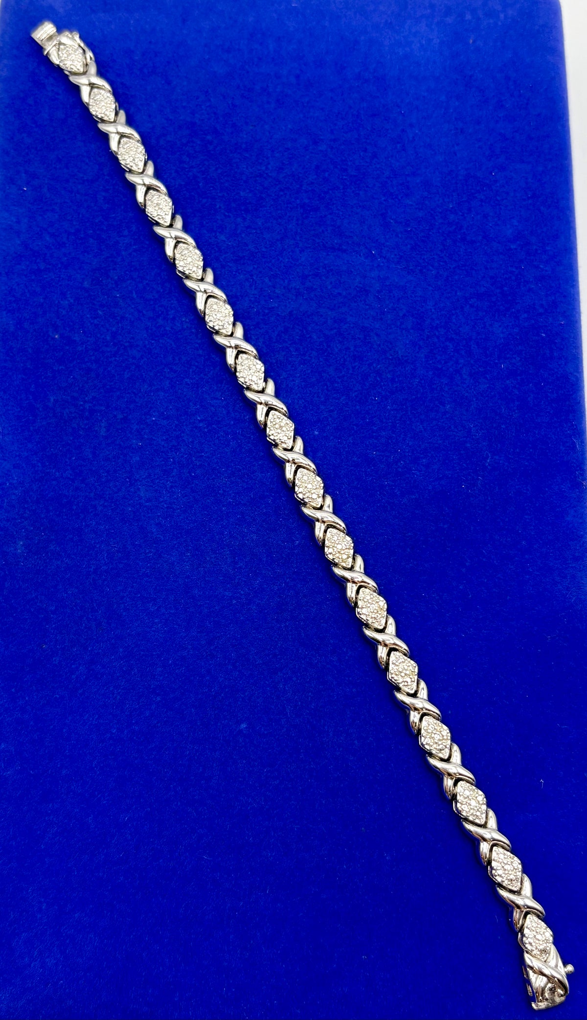 Sterling Silver Ross Simons Hugs & Kisses Tennis Bracelet