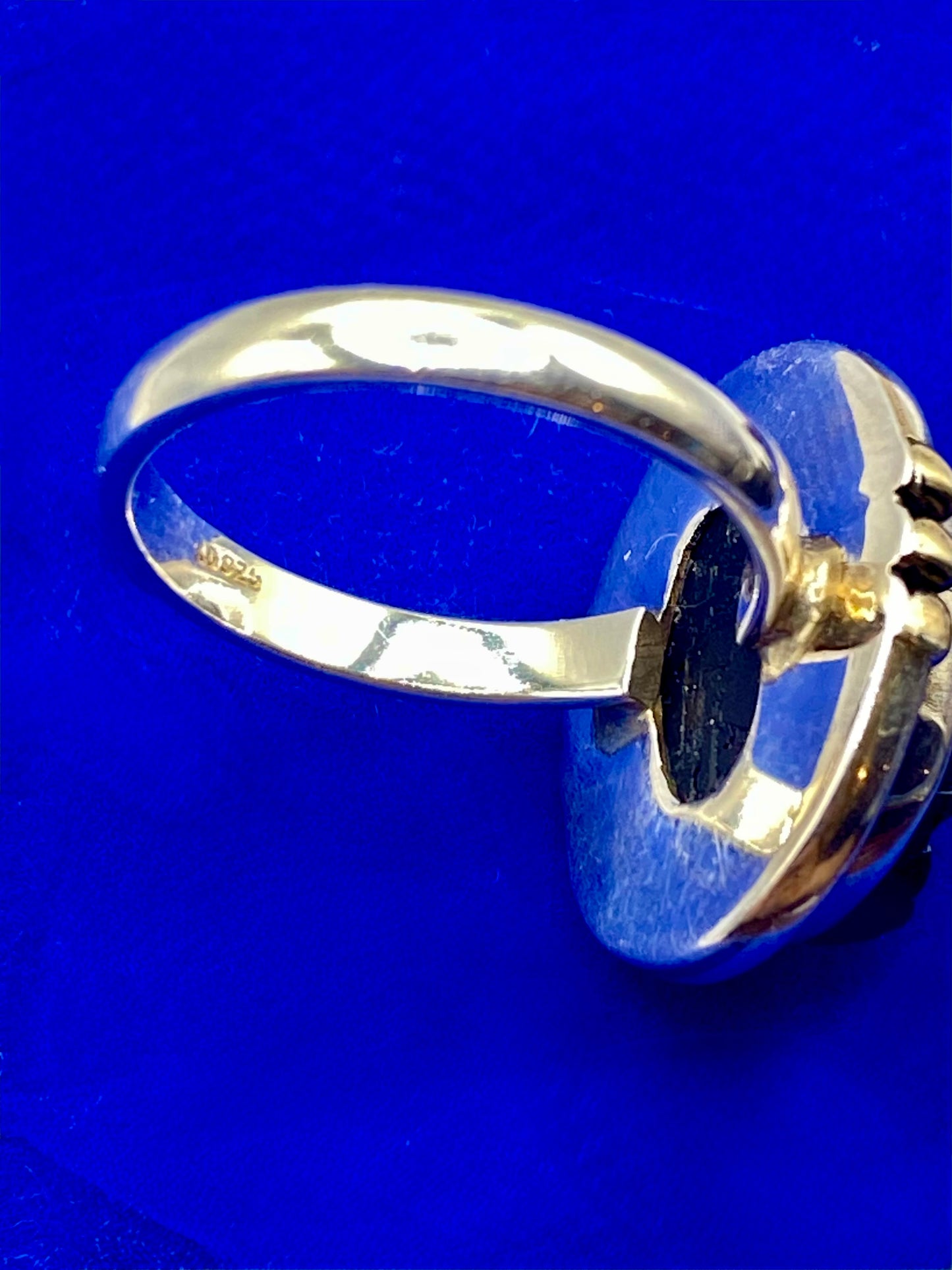 Sterling Silver Black Tourmaline Ring
