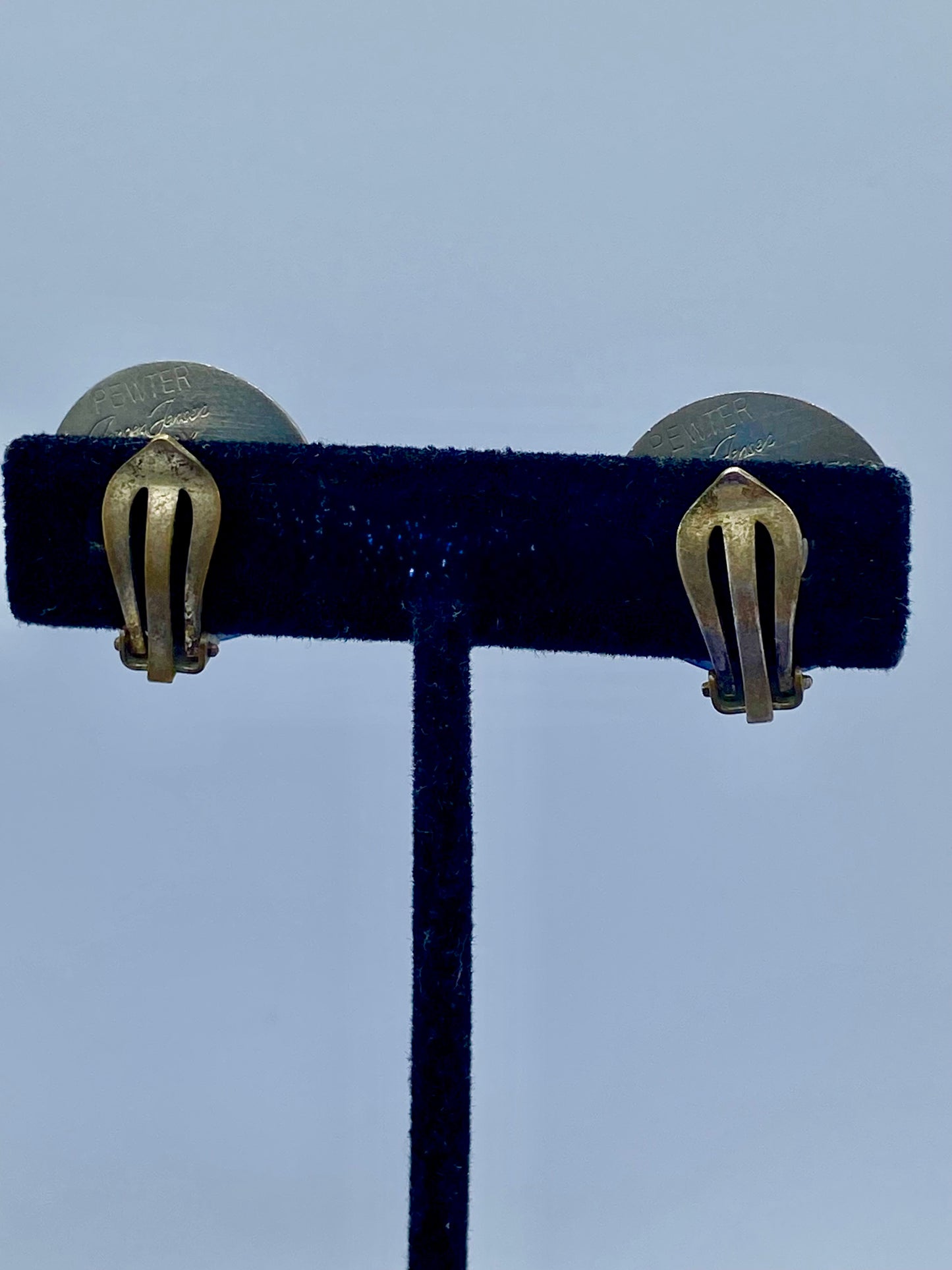 Jorgen Jensen Pewter Denmark MCM Danish Design Clip Ons