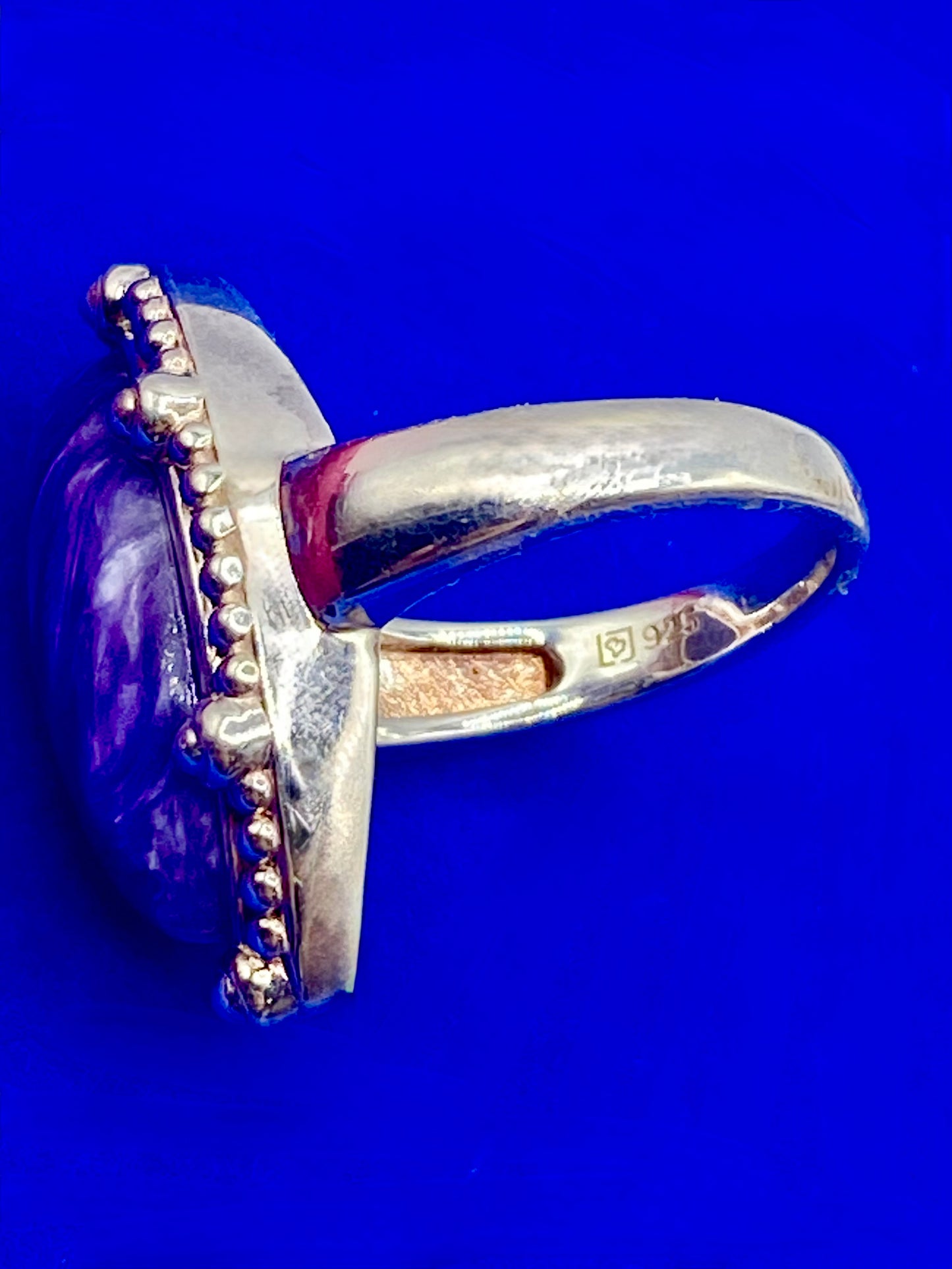 Sterling Silver Charoite Ring
