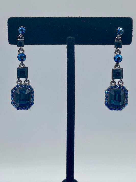 Givenchy Rhinestone Dangle Earrings