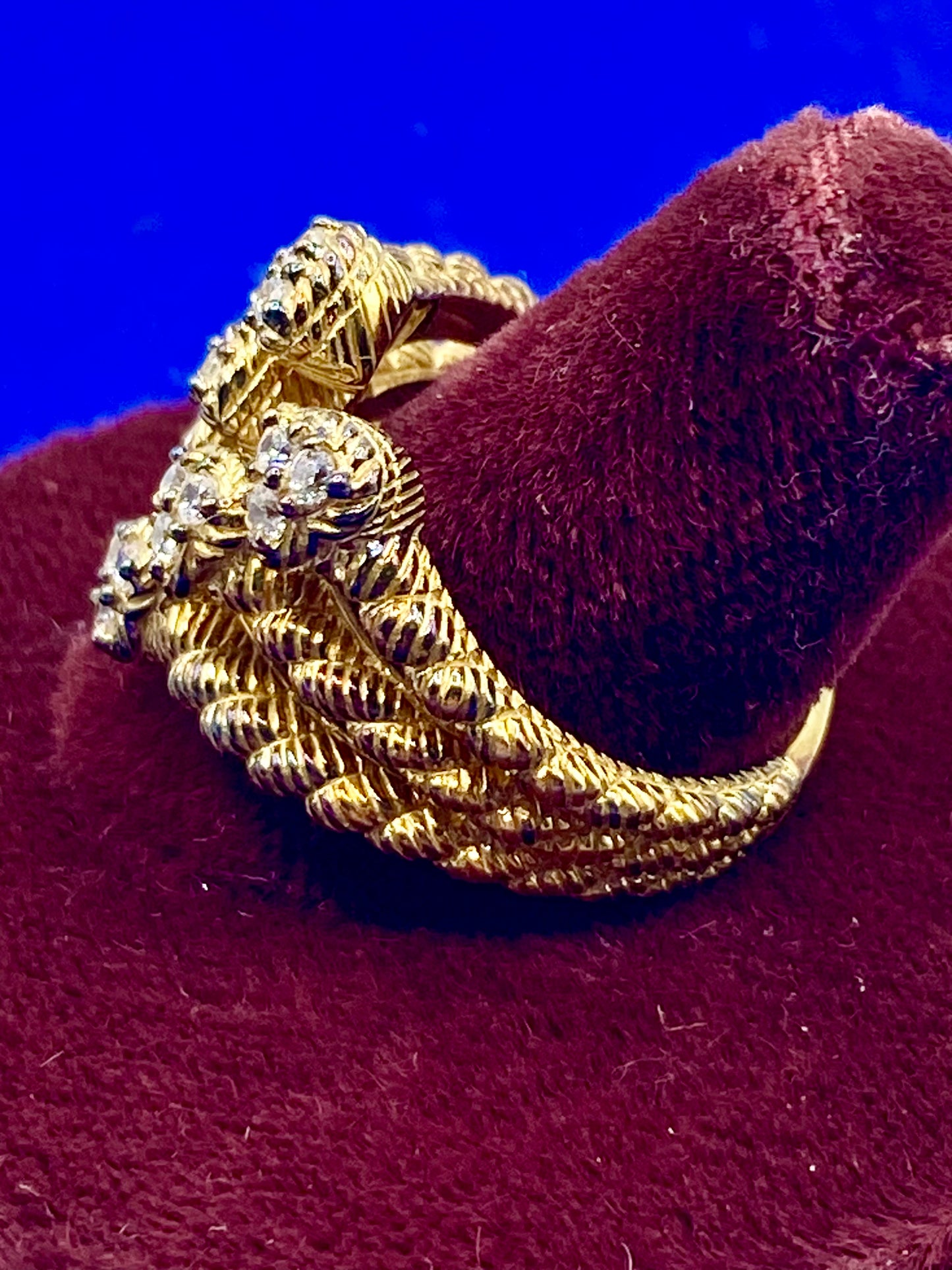 Judith Ripka Vermeil Sterling Cable Heart Ring