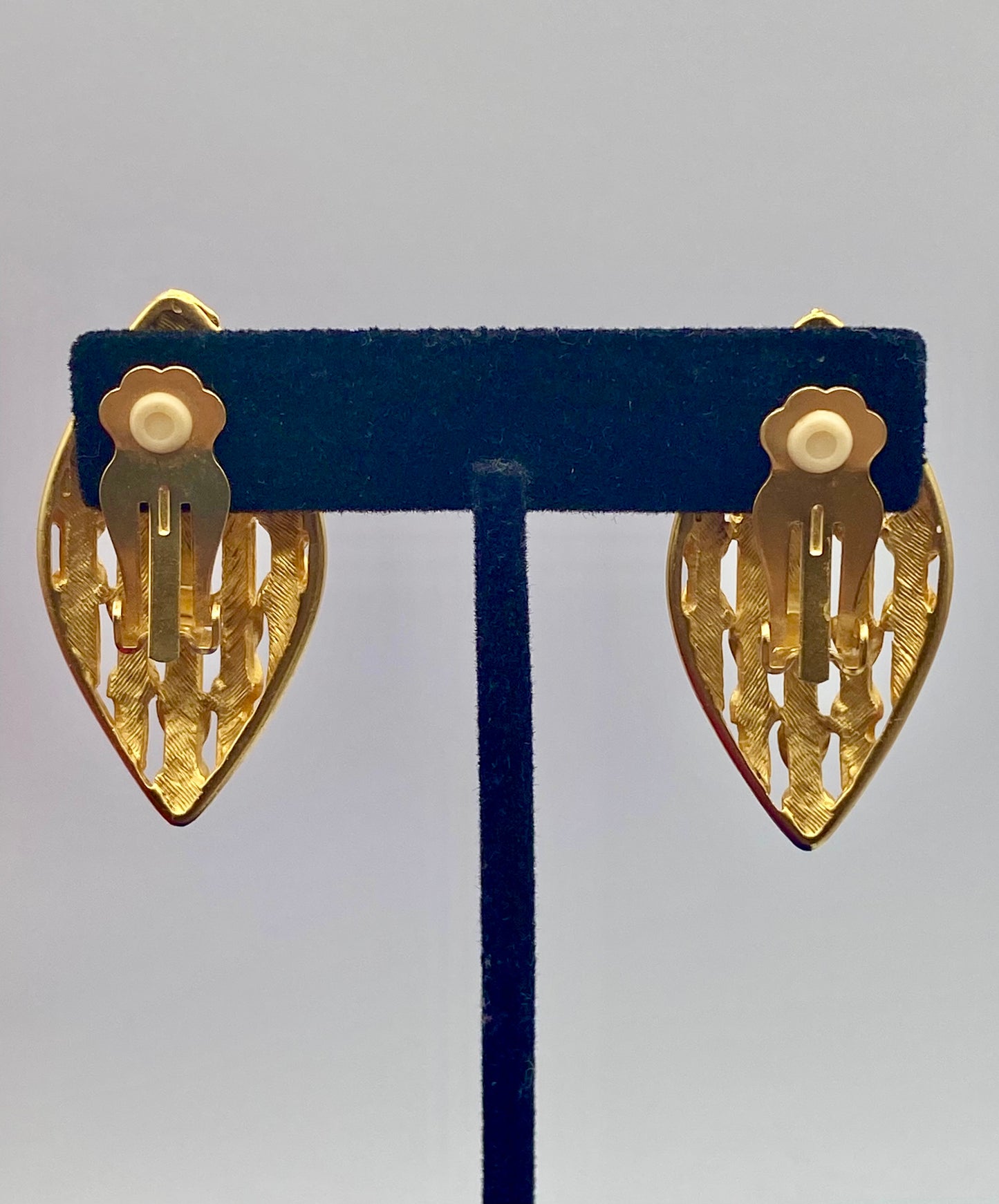 Gold Tone Woven Clip Ons