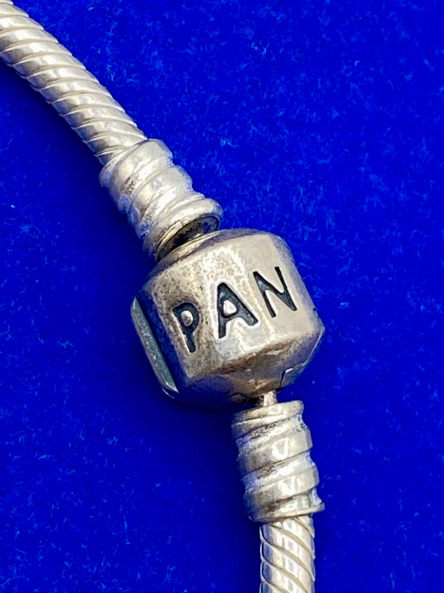 Pandora Sterling Silver Snake Chain Charm Bracelet