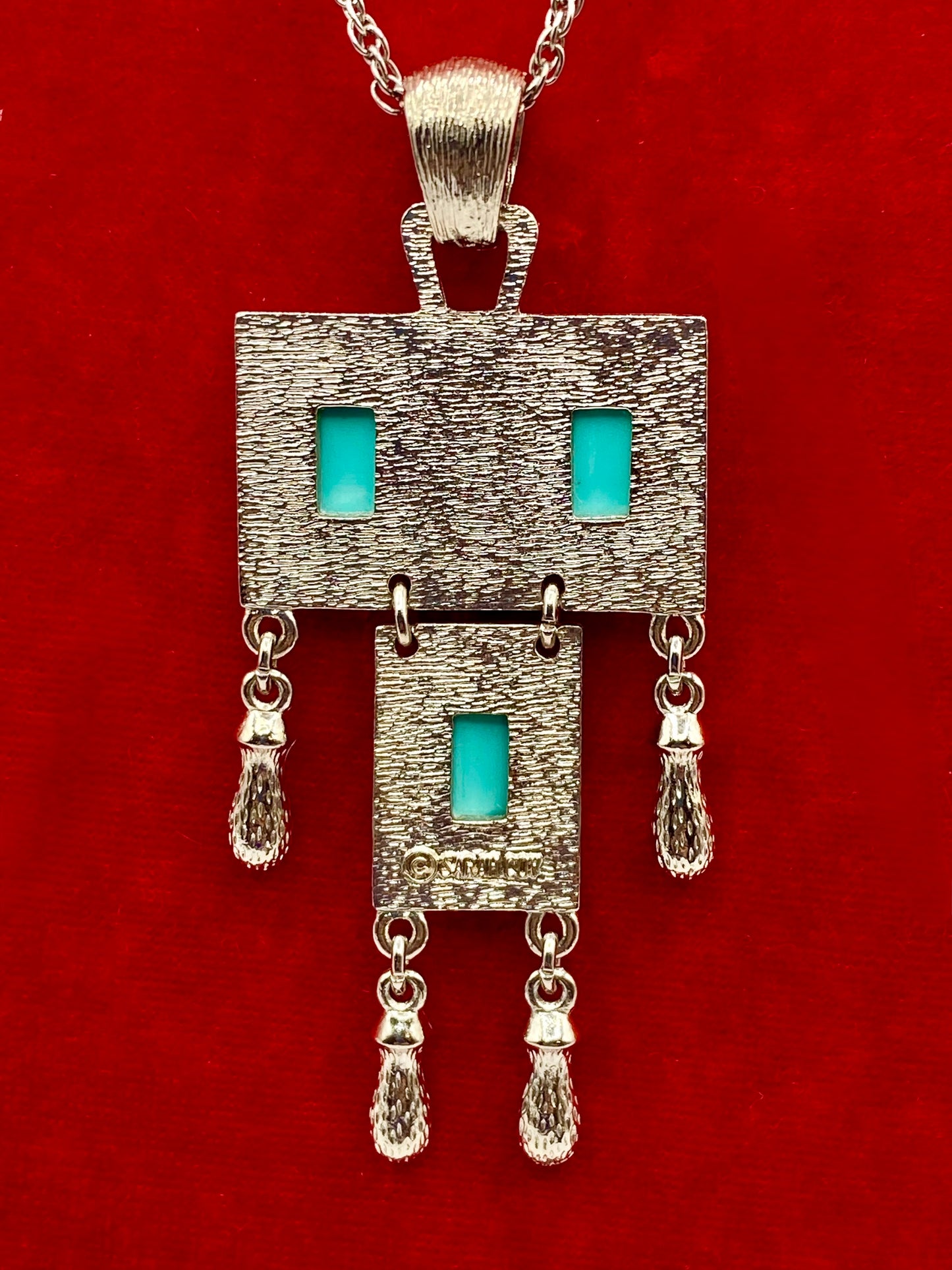 Vintage Sarah Coventry 1971 “Folklore” Silver Tone Necklace