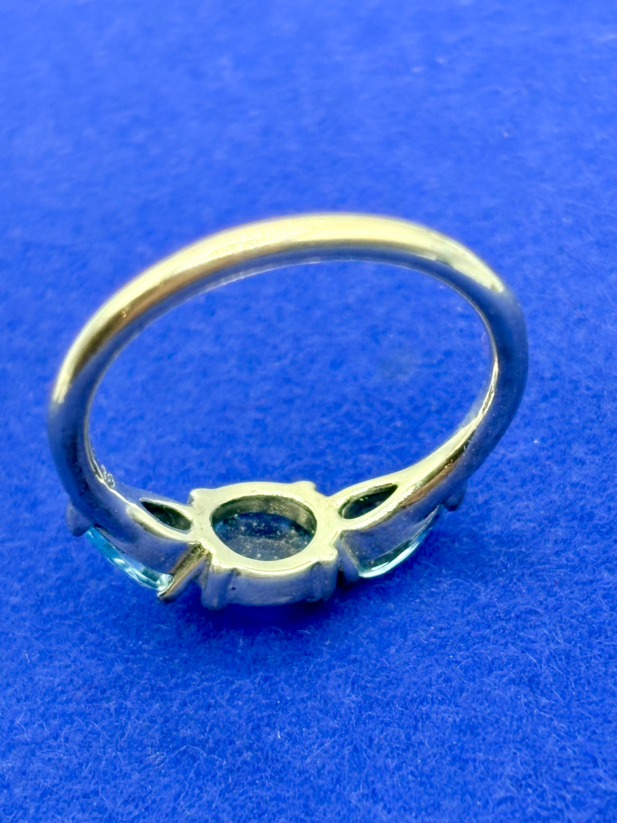 Pandora Blue Crystal Patterns of Frost Ring
