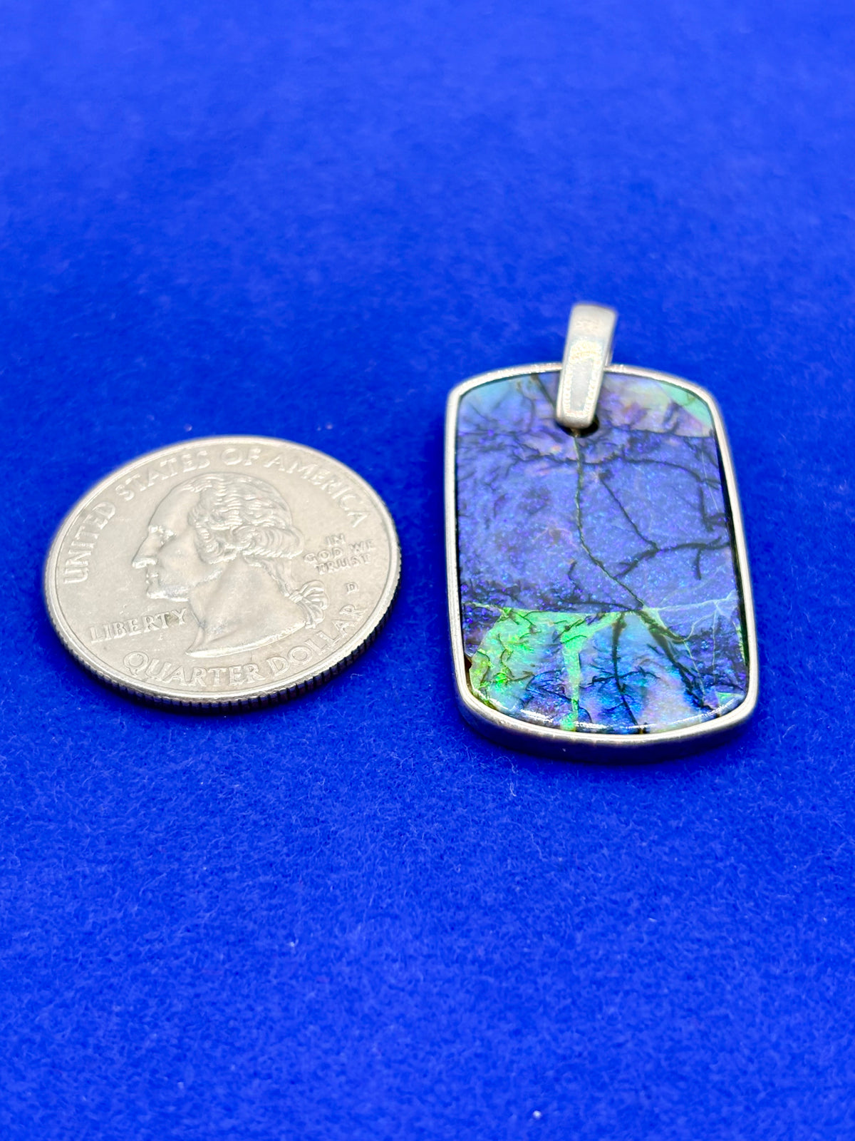 Sterling Silver Opal Pendant