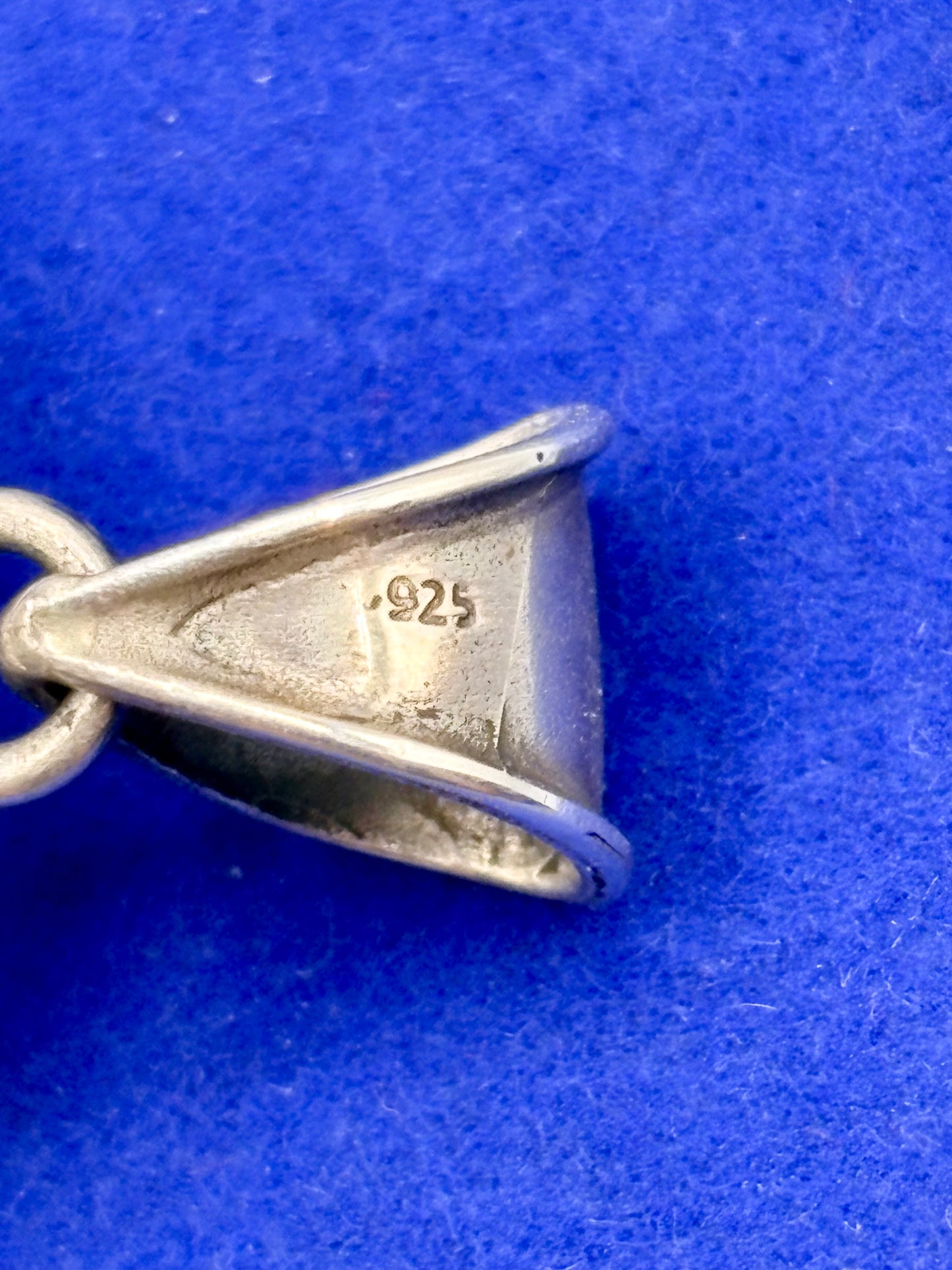 Sterling Silver Blue Sandstone Pendant