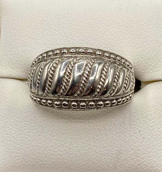 Sterling Silver Judith Ripka Ball Bead Ring