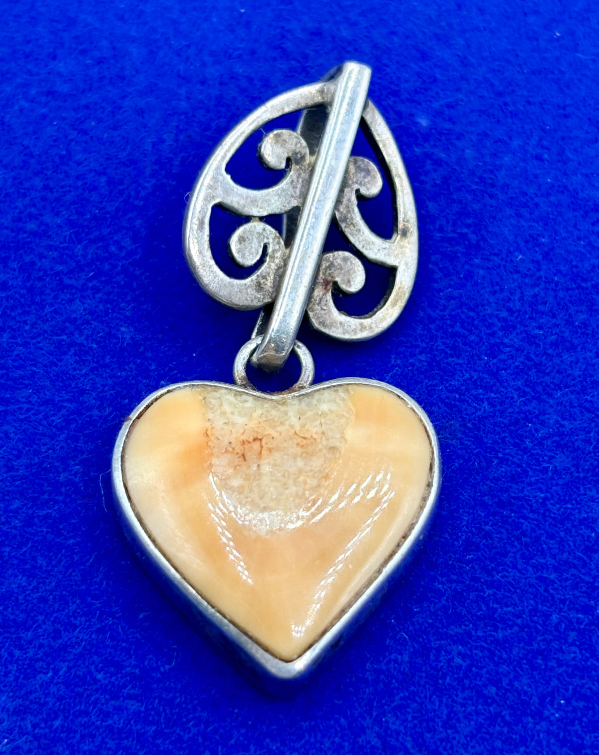 Sterling Silver Zealandia Stone Heart Pendant
