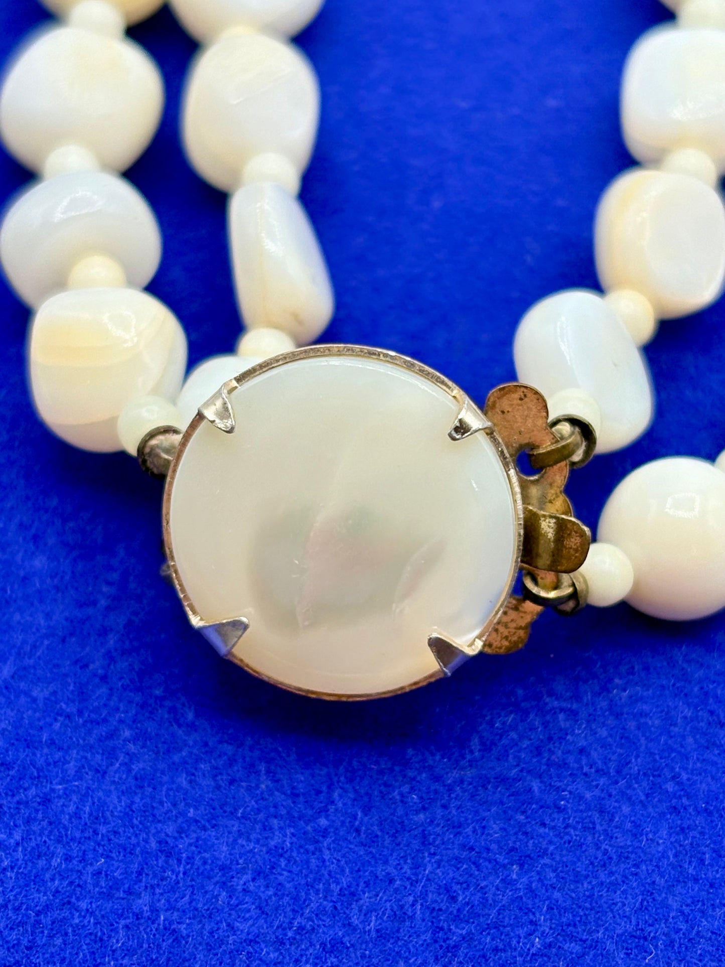 Vintage Japan MOP Double Strand Necklace
