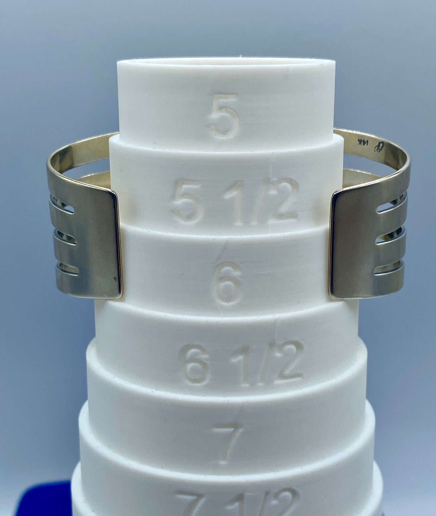 Sterling Silver & 14K Carolyn Pollack Relios Cuff Bracelet