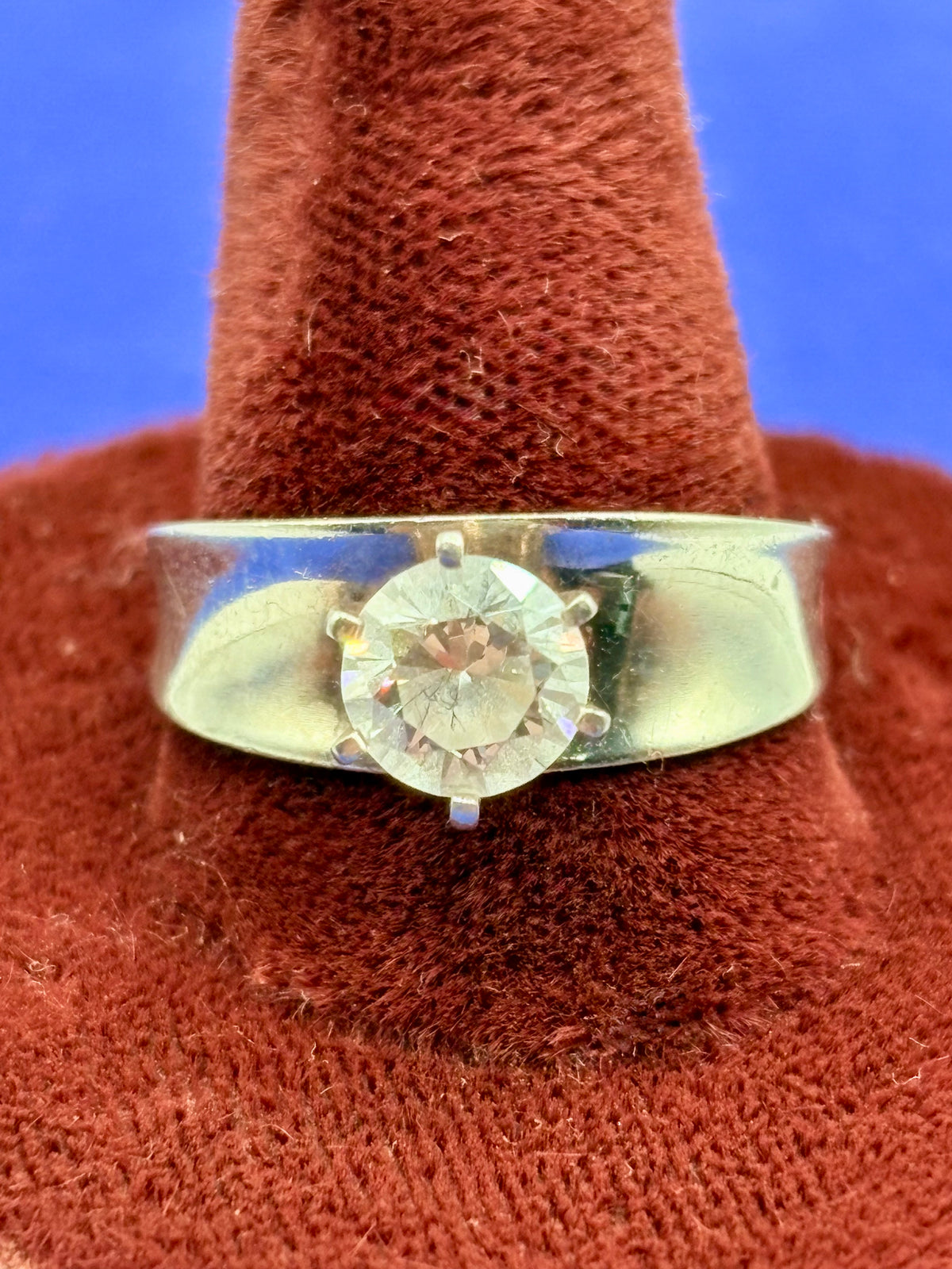 Sterling Silver Solitaire Style CZ Ring