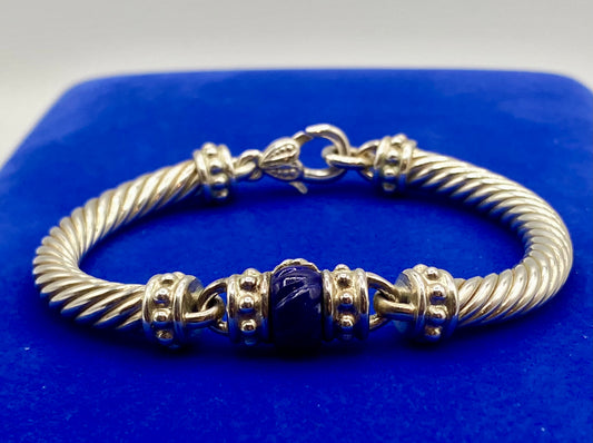 Judith Ripka Lapis Sterling Silver Bracelet