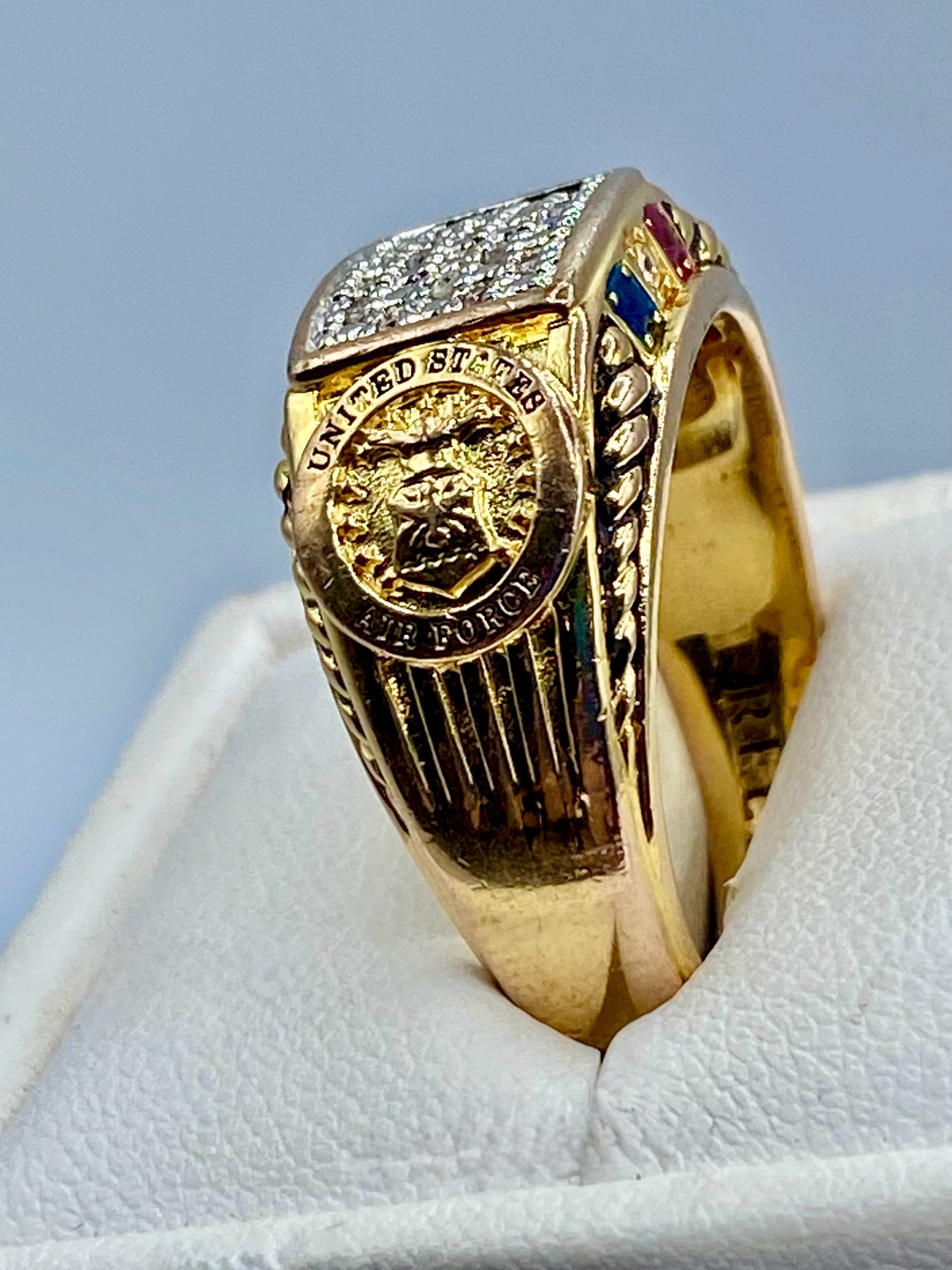 Danbury Mint “Freedom Isn’t Free” Gold Tone Ring