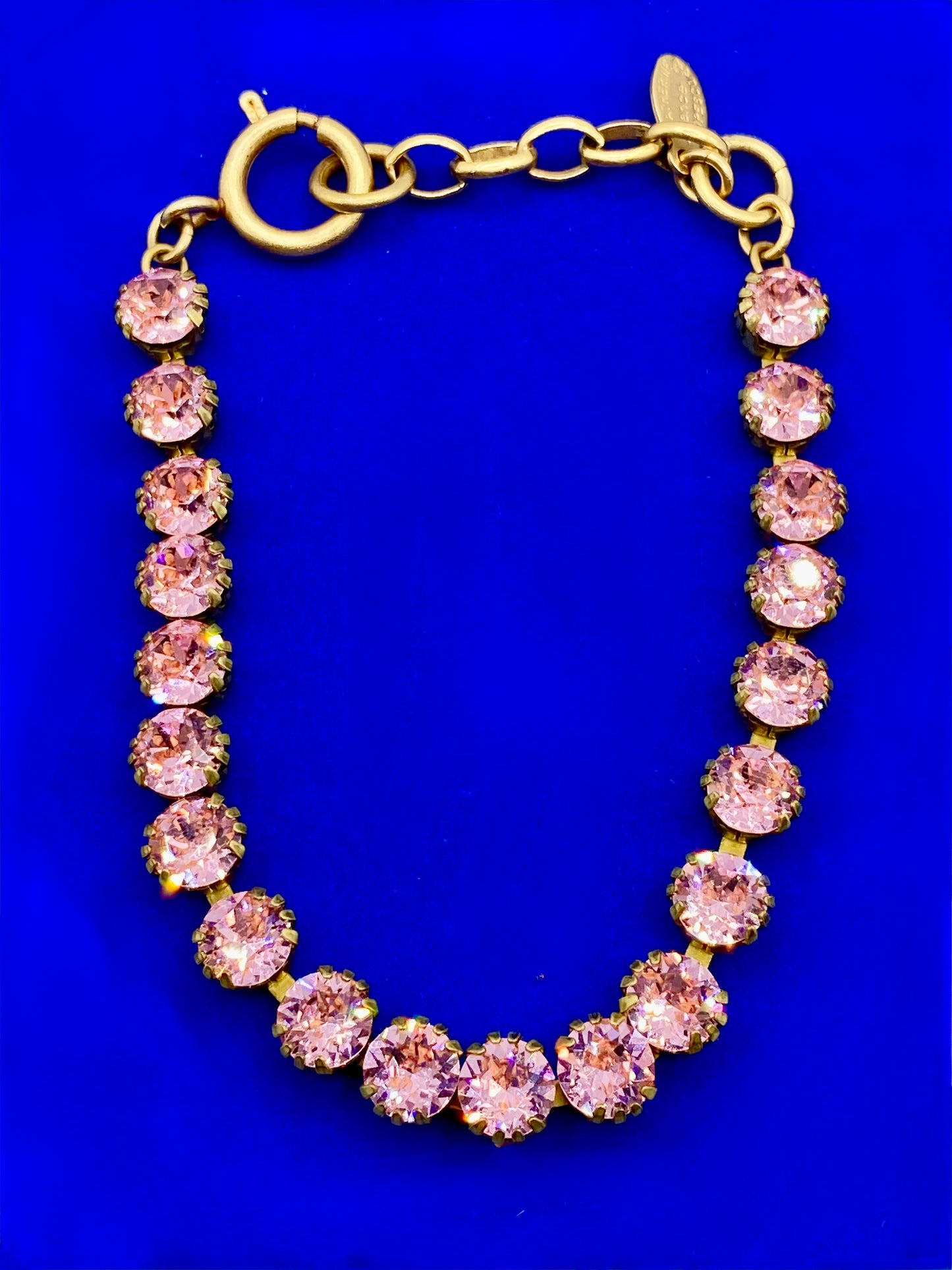 Cathrine Popesco Pink Rhinestone Bracelet