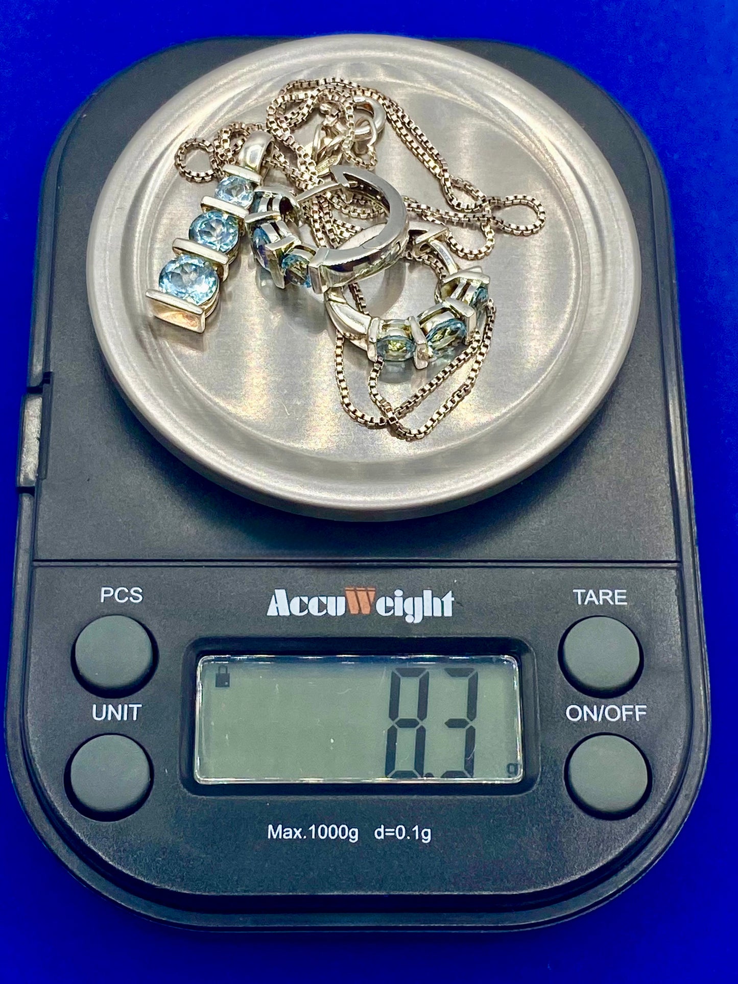 Sterling Silver Ross Simmons Light Blue Topaz Jewelry Set