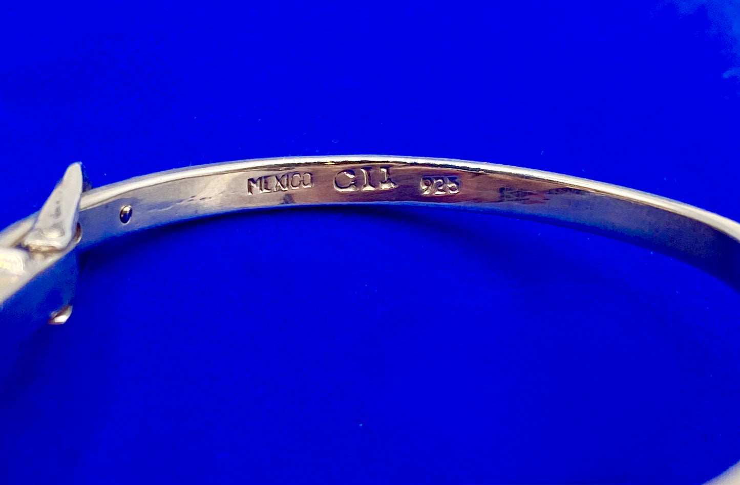 Sterling Silver Belt Bangle Bracelet