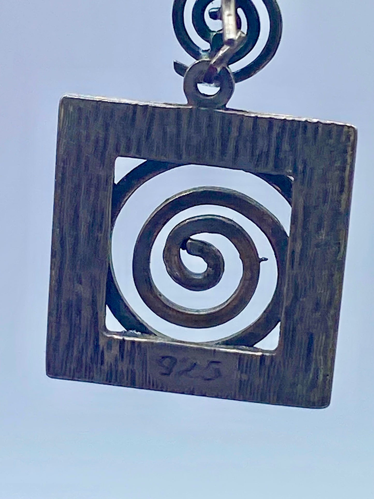Sterling Silver Spiral Earrings