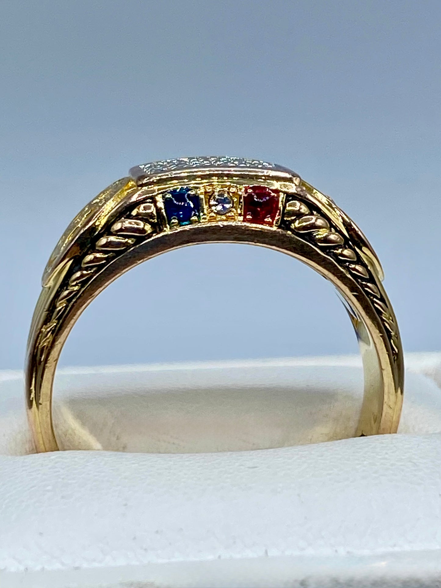 Danbury Mint “Freedom Isn’t Free” Gold Tone Ring