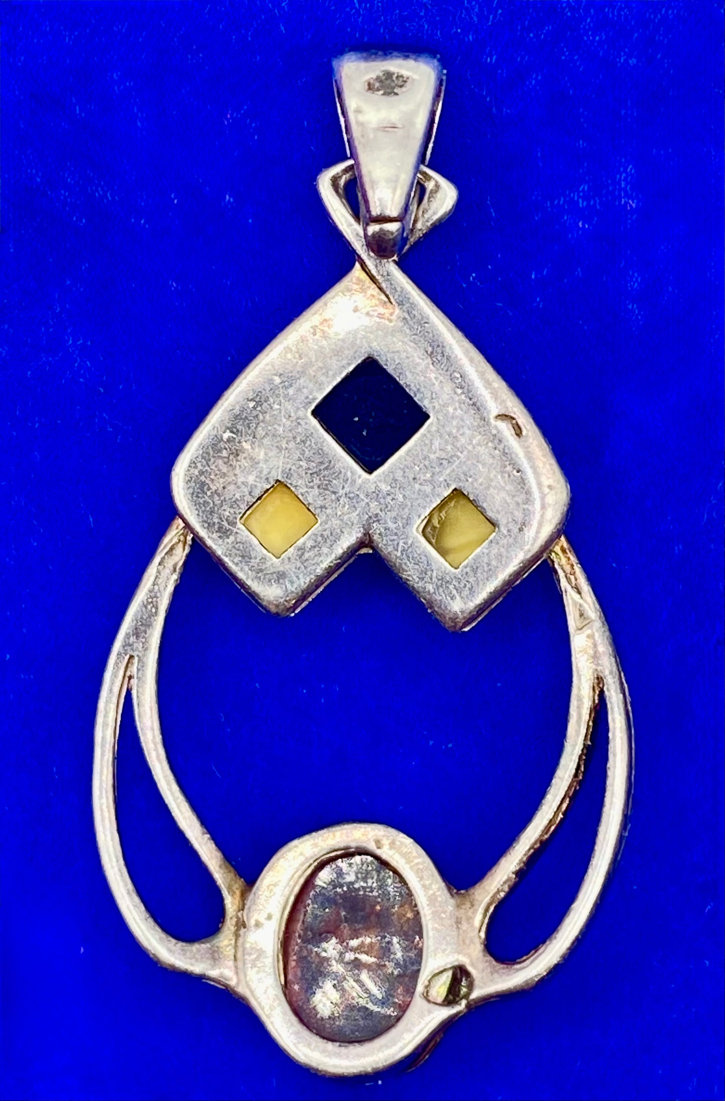 Baltic & Butterscotch Amber Sterling Silver Pendant